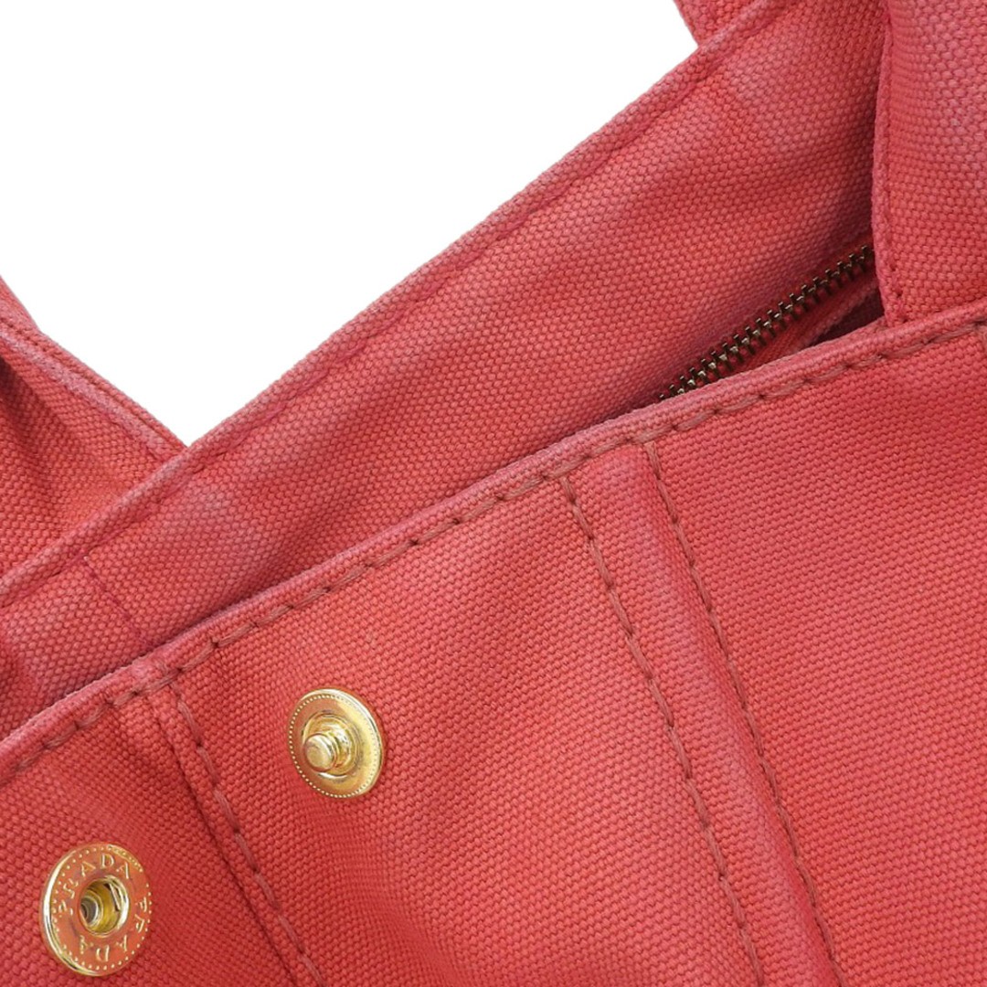 PRADA Canapa Tote BN2439 Tote Bag Canvas Red thumbnail 6