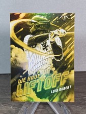 2021 Topps Fire #WHL-5 Luis Robert We Have Liftoff Gold Minted Chicago White Sox