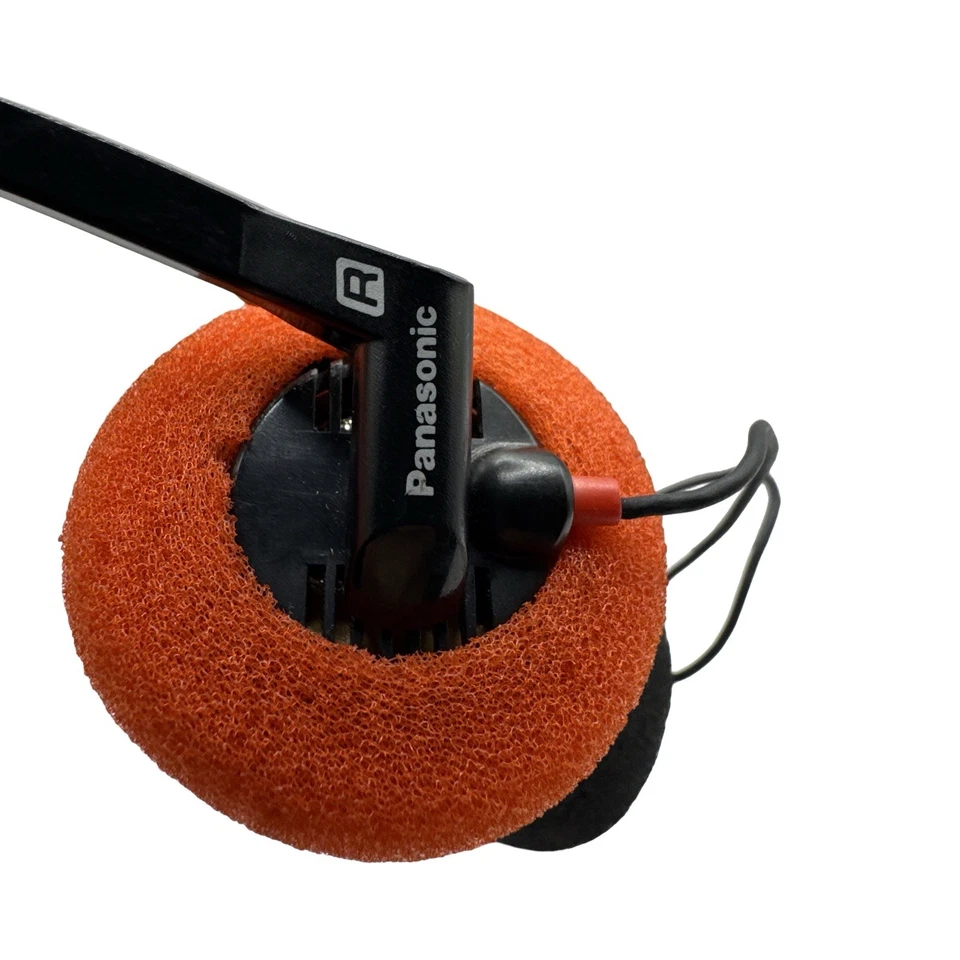 Auriculares Panasonic naranja y negro  Foto 4 de 4