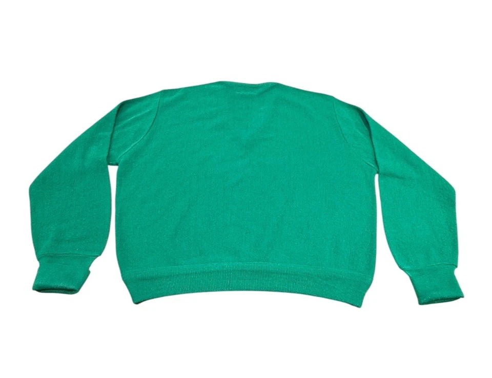 Suéter Jersey Vintage Izod Lacoste Para Hombres Preppy Verde Orlon Acrílico EE. UU. Grande Foto 4 de 4
