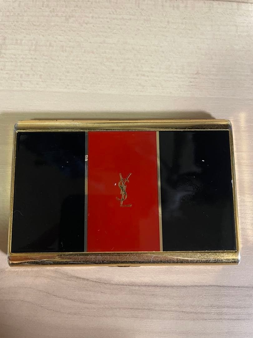 Authentic Yves Saint Laurent Cigarette Card Case Cigar YSL Red