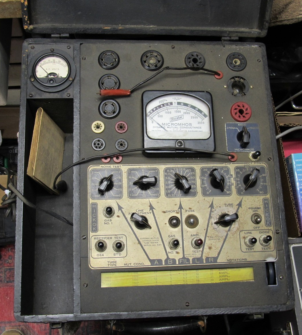 Vintage Hickok 540 Tube Tester, Needs Service