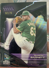 Topps Chrome Black 2026 Mason Barnett Rookie #169 Purple /75 Athletics