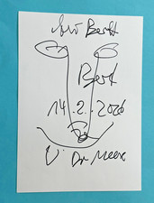 Jonathan Meese  -  Zeichnung mit original Autogramm !!!