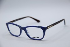 NEW ALEXANDER MCQUEEN MQ0114OP 004 BLUE TRT AUTHENTIC DESIGNER EYEGLASSES 51-18