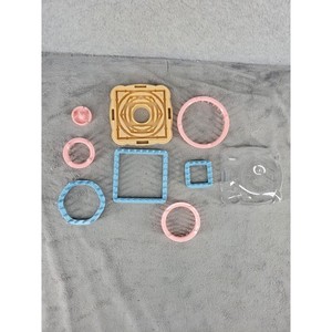 DIY Yarn Knitting Loom Set Circle Square Bear Shape Craft Tool Kit