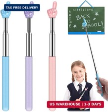 Retractable Teacher Pointer for Classroom Kids Reading, Dumero Extendable Finger