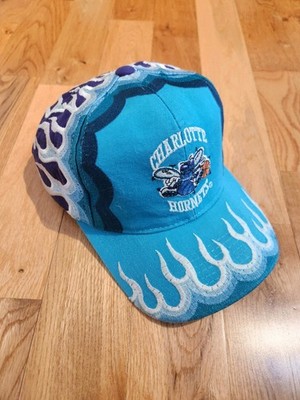 VERY RARE Vintage Starter Flames Charlotte Hornets SnapBack Hat | eBay