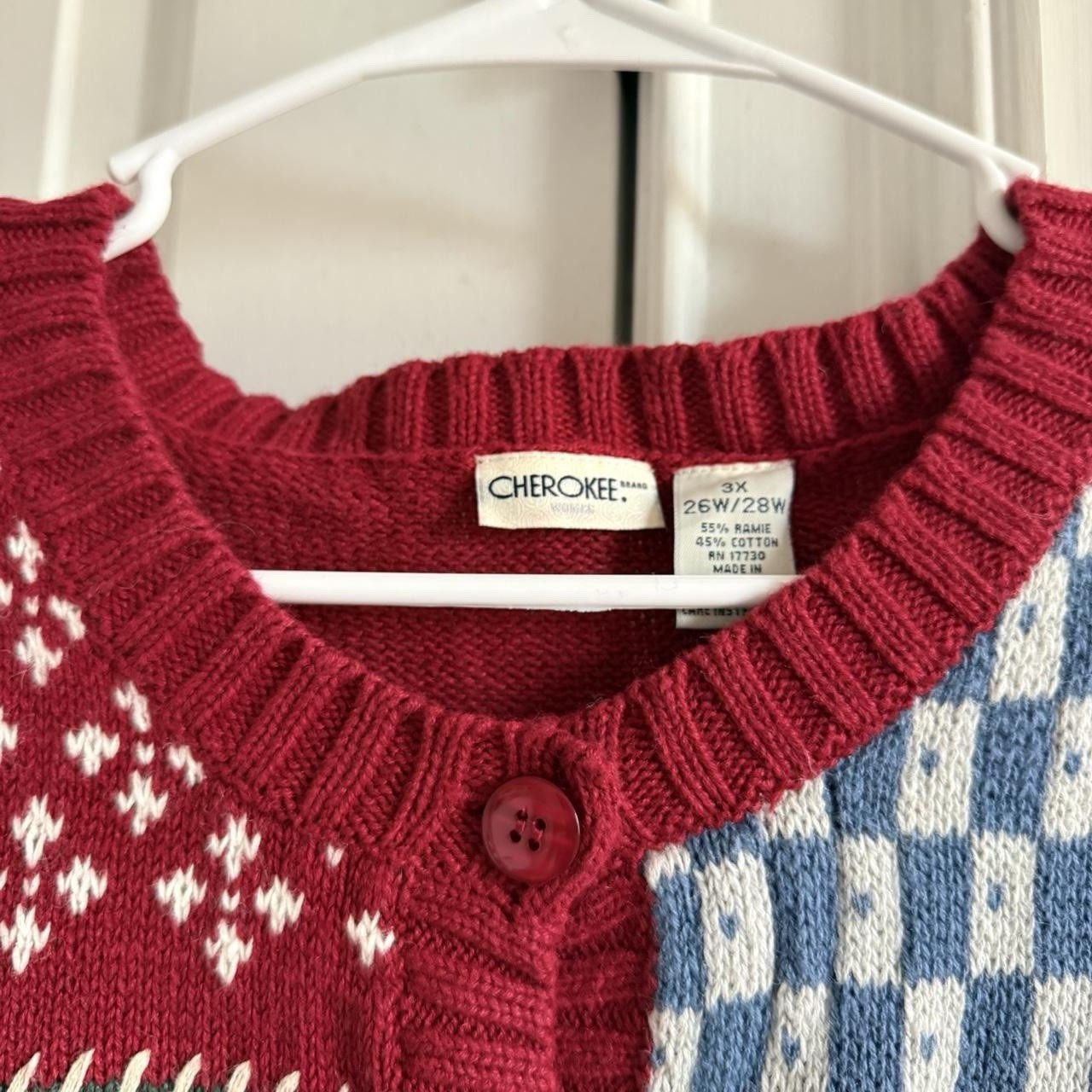 Cherokee Women's Patchwork Christmas Cardigan Swe… - image 7