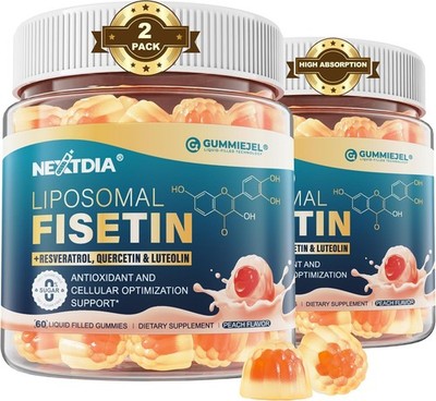 Liposomal Fisetin Complex Gummies - Healthy Aging & Cellular Renewal Support -