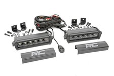Rough Country 6 Black Series Single Row Cree Led Light Bars Pair - 70706bl Rough Country 6 Black Series Single Row Cree Led Light Bars Pair - 70706bl
