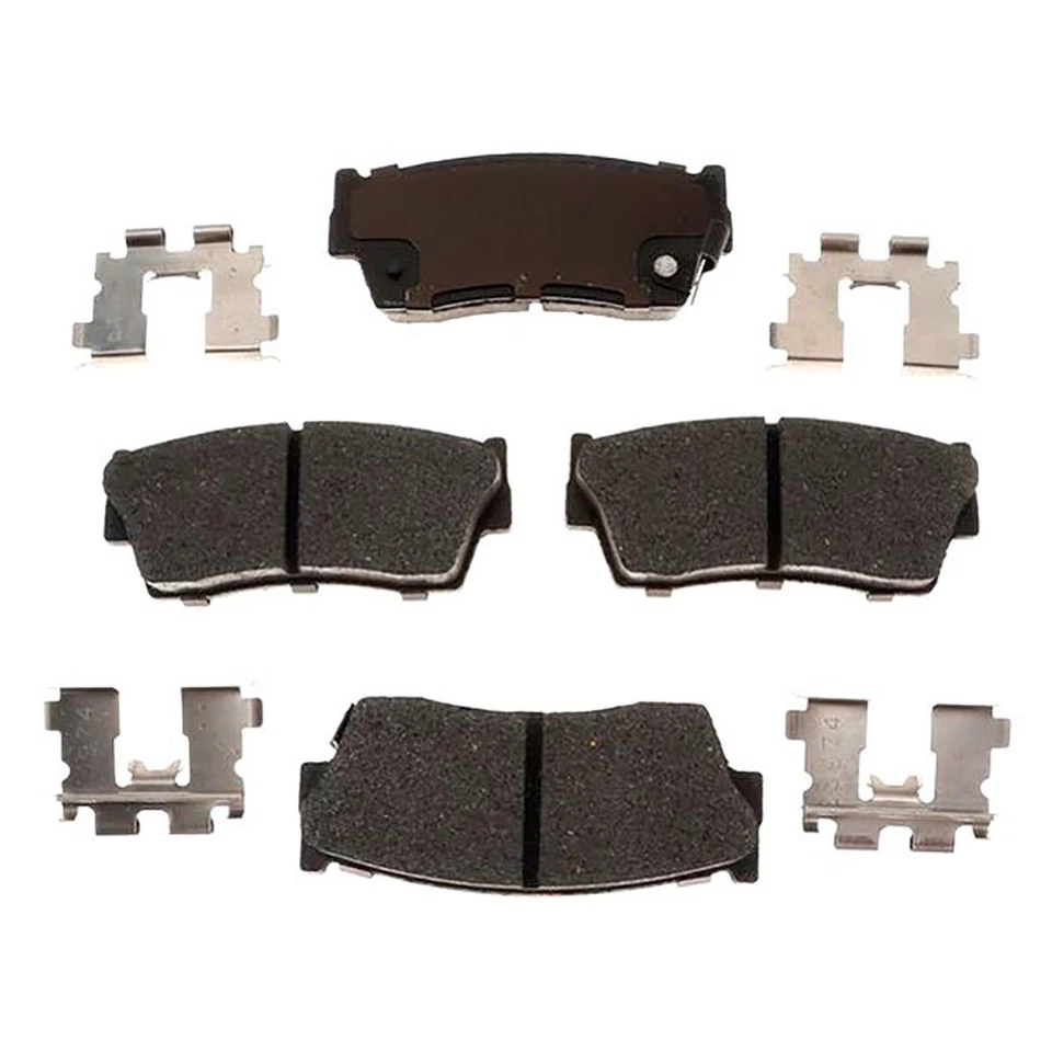 Kit de rotores de freno delanteros + pastillas de cerámica y herrajes para Geo Tracker 1989-1997 Foto 2 de 4