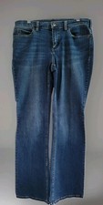 Duluth Trading Co. Denim Jeans Womens Size 12/33 Blue Bootcut Stretch Classic