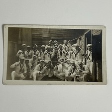 VTG US Navy Sailors Group Photo Drinking Barracks Scene Snapshot WW2 Era