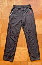 Girls' M Sweatpants, black, straight fit, drawstring waist, cotton