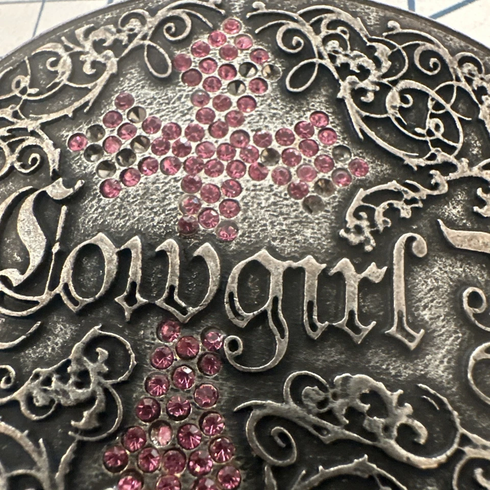 Cruz Vaquera Hebilla Cinturón Western Religioso Cristiano De Colección Foto 2 de 4