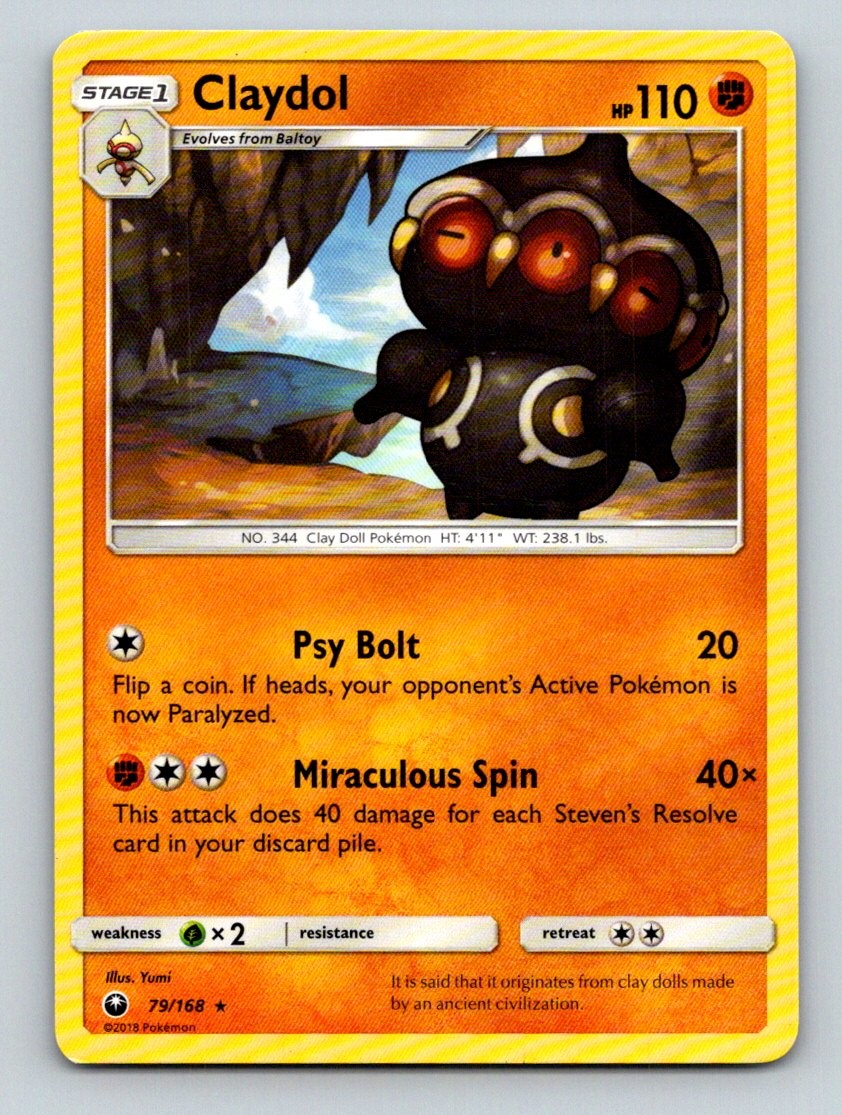 Claydol 79/168 Rare Celestial Storm Pokemon Lightly Played