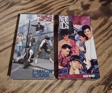 2 Vintage NKOTB VHS Tapes 1989 Hangin' Tough 1990 Step By Step New Kids On Block