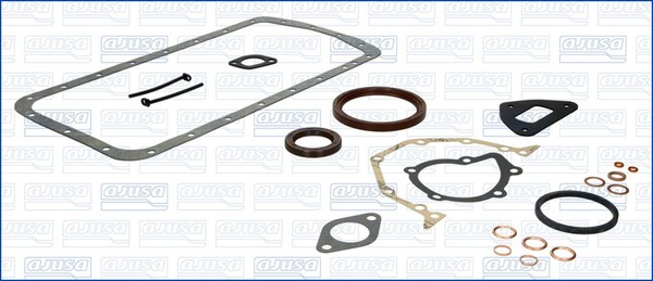 Ajusa Dichtungssatz KurbelgehäUse 54020800 FüR CitroËN Peugeot Hyundai Rover Bus-image