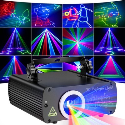 Ehaho L2600 RGB 3D Animation Projektor DMX512 Lichtshow DJ Bühne Club 