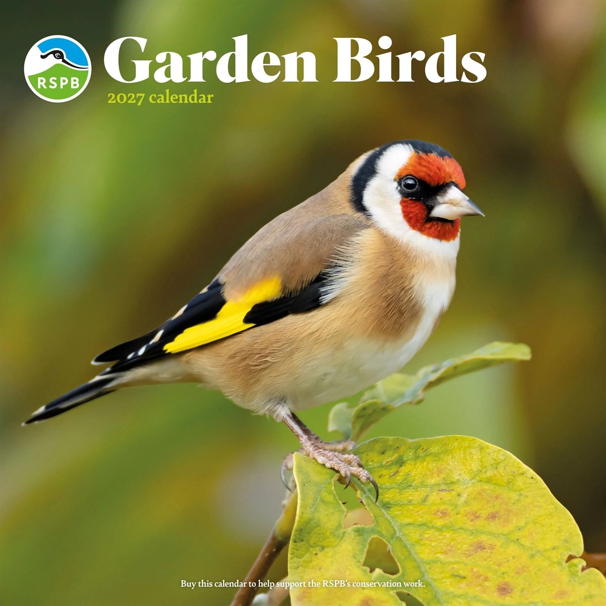 RSPB, Garden Birds Calendar 2027, Wall Calendars, Month To View, Animals, Gift