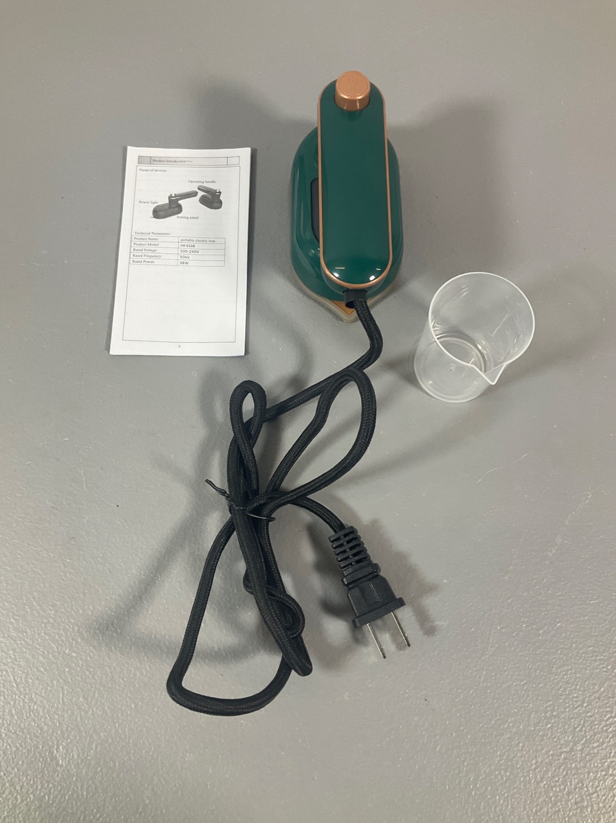 GFRGFH Mini Steam Iron - Portable Handheld, Quick Heat, Dual Wet & Dry Ironing, 