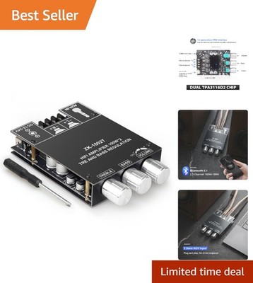 Bluetooth 5.1 Amplifier Board   100W+100W Hi-Fi Stereo Amp with Custom Sound ...