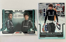 Topps 2025 Topps Chrome F1 Russell/Antonelli Duo #167 Refractor + OTM RC #185