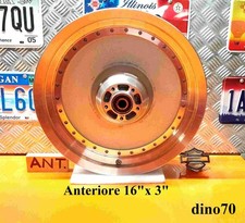 Harley Davidson cerchio ruota anteriore lenticolare 16" x 3" originale Fat Boy
