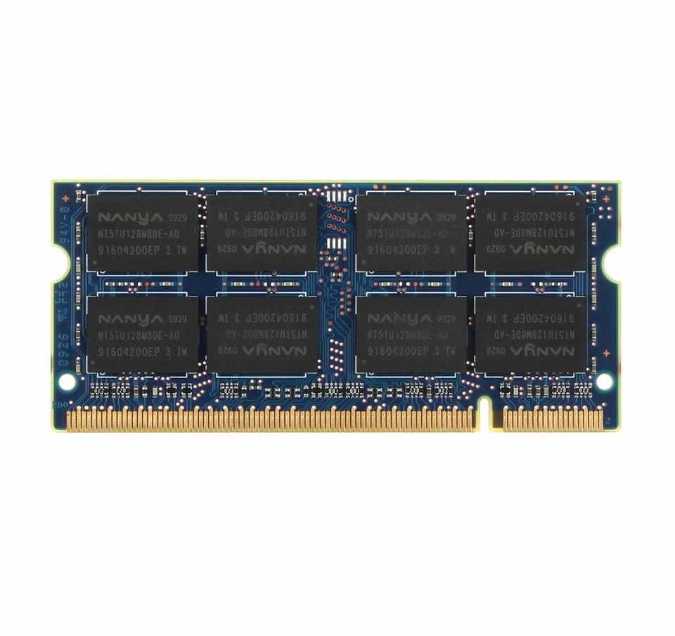 Lot Nanya 8GB 2Rx8 PC3-10600S 2GB PC2-6400S DDR2 DDR3 SODIMM Laptop Memory RAM @ - Image 3 of 4