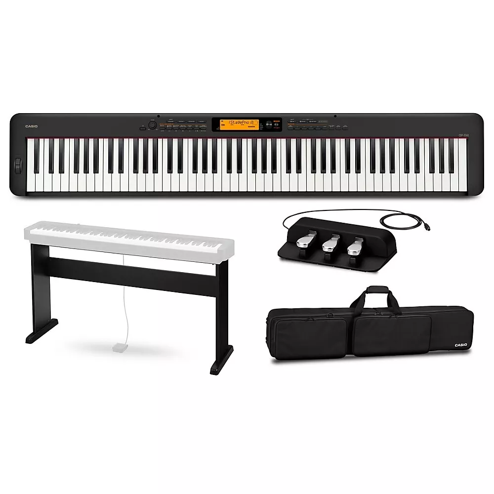 Casio CDP S360 Digital Piano With CS 46 Stand SP 34 Pedal and Bag