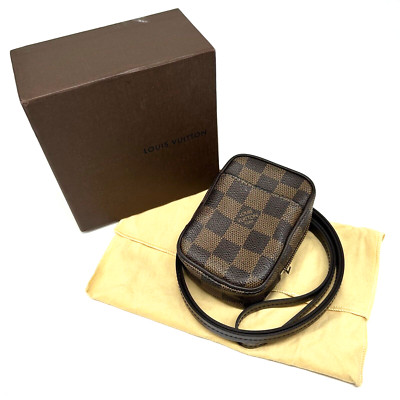 LOUIS VUITTON Damier Ebene Etui Okapi PM Pouch N61738 LV Auth Cigarette case