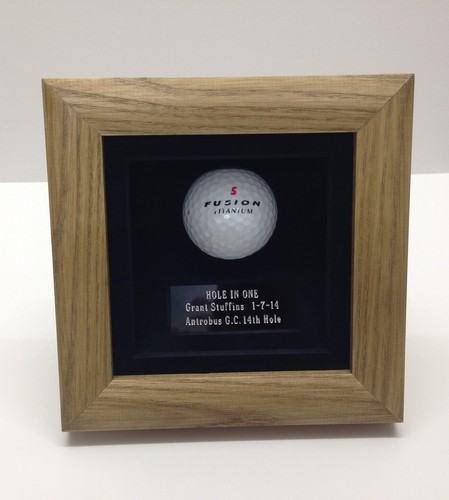 Golf Ball Display / Presentation Case. " Hole In One " - Picture 3 of 3