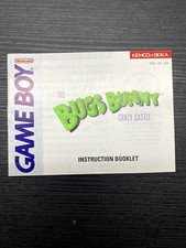 NOTICE SEULE Bugs Bunny USA GameBoy GB Game boy