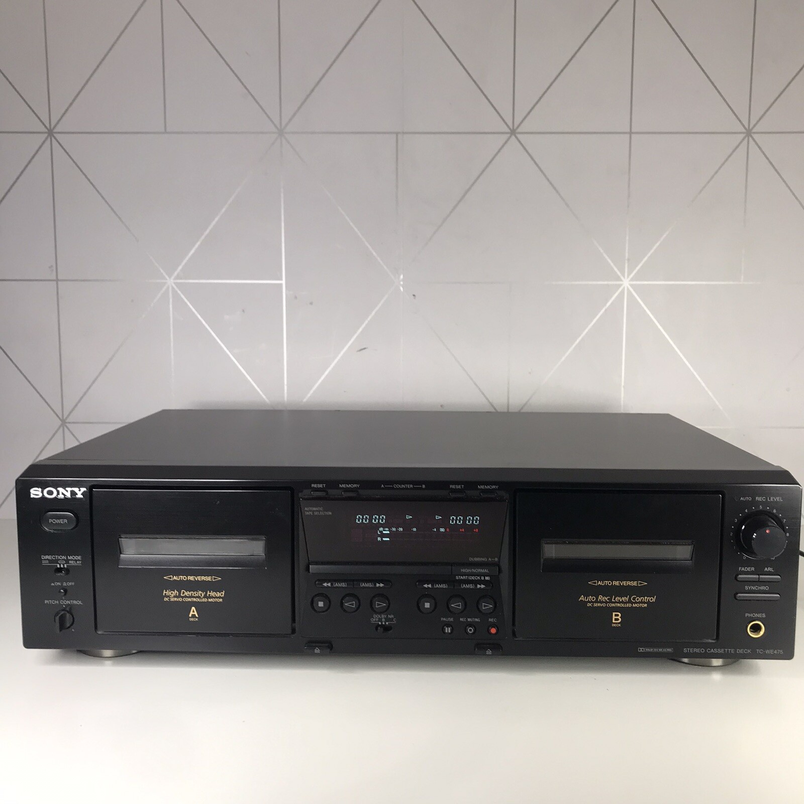 Sony TCWE475 Stereo Double Cassette Deck HiFi Separate Player Tape