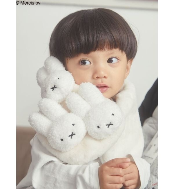Miffy x merry jenny Plush Fluffy Tippet Scarf Scarf White Japan