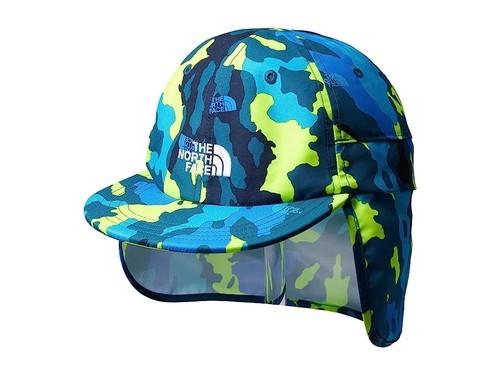 The North Face Class V Sunshield Hat Kids Small Summit Navy Nature Camo JDM1043 - Picture 2 of 6
