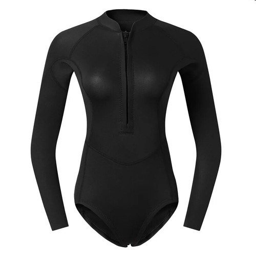 Women 2MM Neoprene Snorkeling Wetsuits Keep Warm Surfing One Piece Diving Suit - Picture 2 of 18