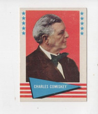 CHARLES COMISKEY 1961 FLEER BASEBALL GREATS VINTAGE CARD #18 CHICAGO WHITE SOX