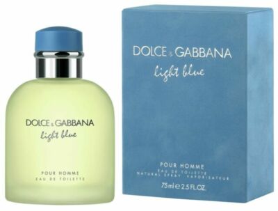 Dolce & Gabbana Light Blue Men's Eau De Toilette Spray - 75ml Or 2.4 OZ.