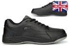 Mens Wide Fit Trainers Mens Wide Trainers Leather Coated Extra Large Shoes Black