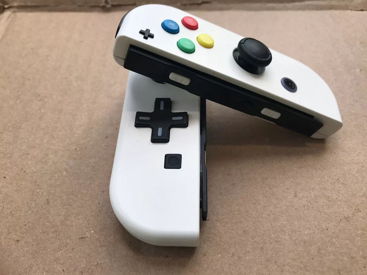 Nintendo Switch Custom Joy Con Controller Joy-Cons White D-PAD NEW