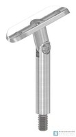 Edelstahl HandlaufstüTze, Gelenk, Platte 33,7Mm, HöHe 78Mm, V2A | Steinbacher©