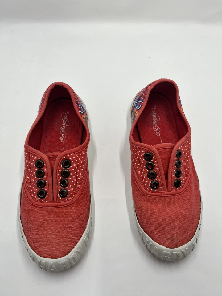 Zapatilla deportiva Ed Hardy Kids Budapest coral sin cordones 10SBE101W talla 6 Foto 3 de 4