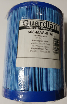Guardian Filtration Replacement Spa Filter Blue 608-MAS-01M Antimicrobial PMA25M