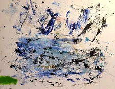 Original Fine Art Painting Oil on Paper - "Frozen Wilderness"