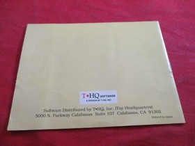 The Adventures of Rocky And Bullwinkle & Friends Nintendo NES Instruction Manual