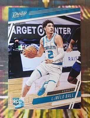 2020-2021 Panini CHRONICLES LAMELO BALL PRESTIGE Rookie RC #72 Charlott  Hornets