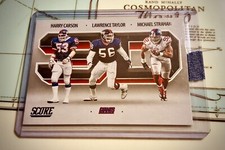 2021 Panini Score LAWRENCE TAYLOR/HARRY CARSON/MICHAEL STRAHAN 3D12 3D Insert