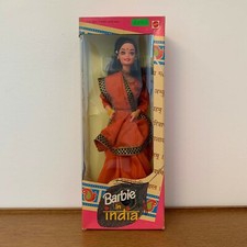 Vintage 1996 Barbie IN INDIA Dolls of the World DOTW Mattel NRFB MIB